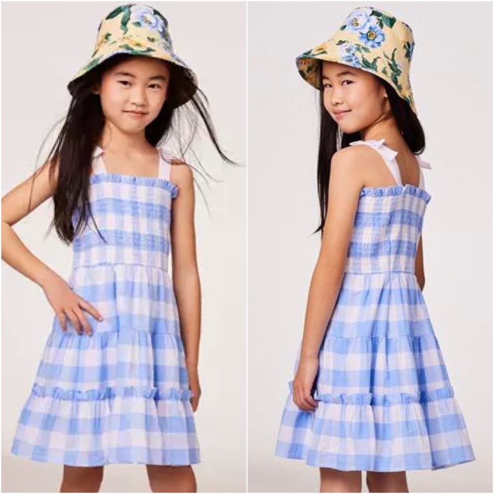 Janie and Jack Gingham Smocked Sundress